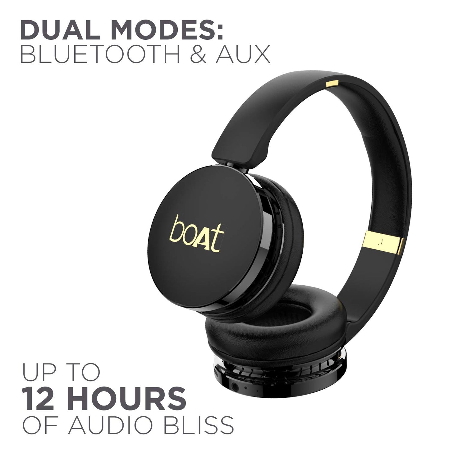boAt Rockerz 370 On Ear Bluetooth Headphones
