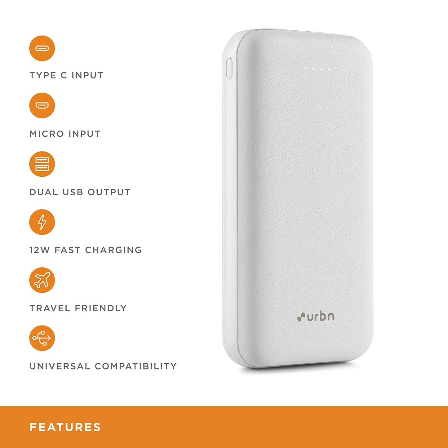 URBN 20000mAh Li-Polymer Ultra Compact
