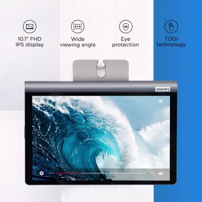 Lenovo Yoga Smart Tab with Google Assistant 4 GB RAM 64 GB ROM 10.1 inch with Wi-Fi+4G Tablet