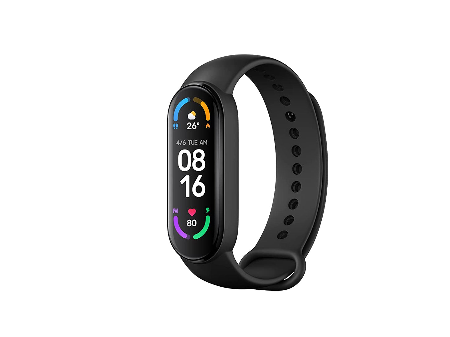 Xiaomi Mi Smart Band 6, Larger AMOLED Screen(Black) 1.56 Inches - 3.96 cm