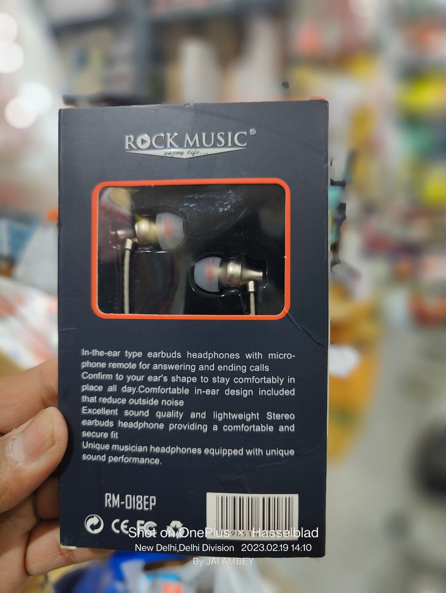 ROCK MUSIC METAL EARPHONE