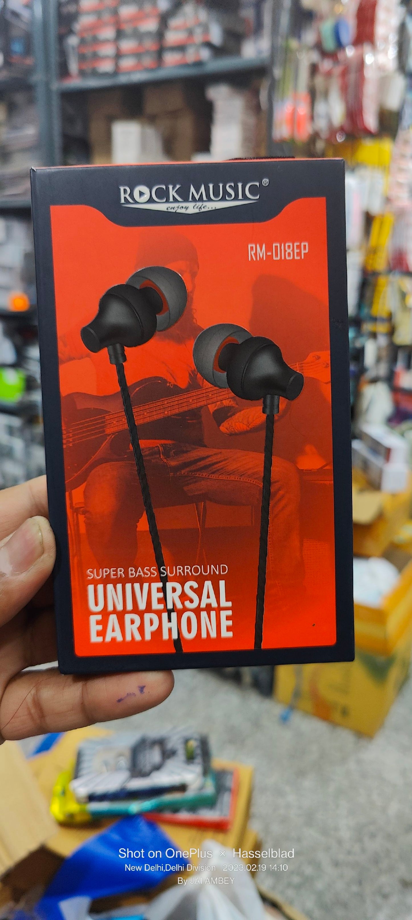 ROCK MUSIC METAL EARPHONE
