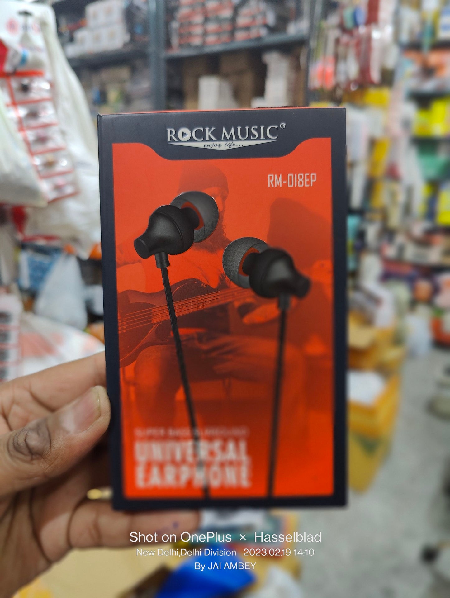 ROCK MUSIC METAL EARPHONE