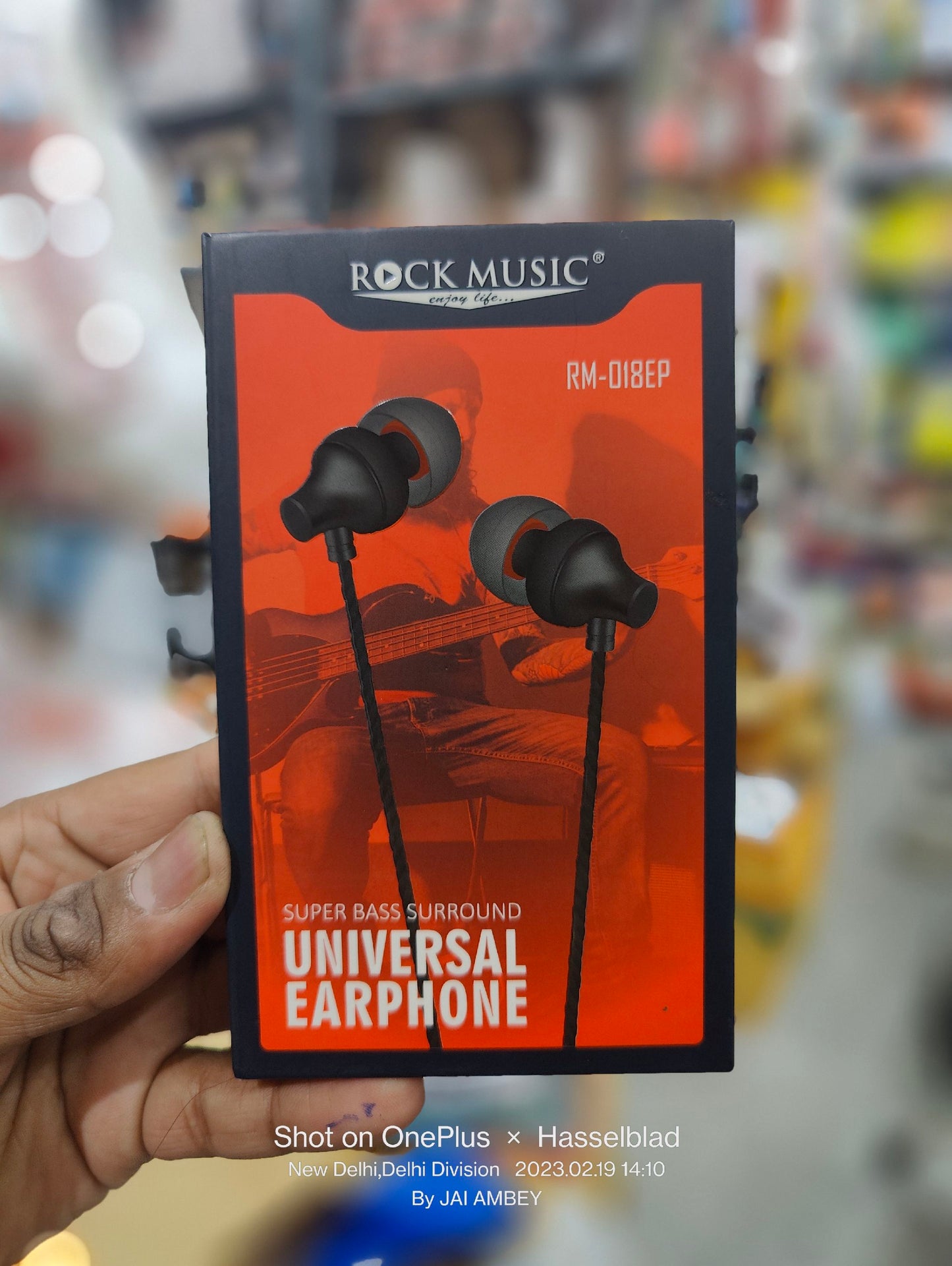 ROCK MUSIC METAL EARPHONE