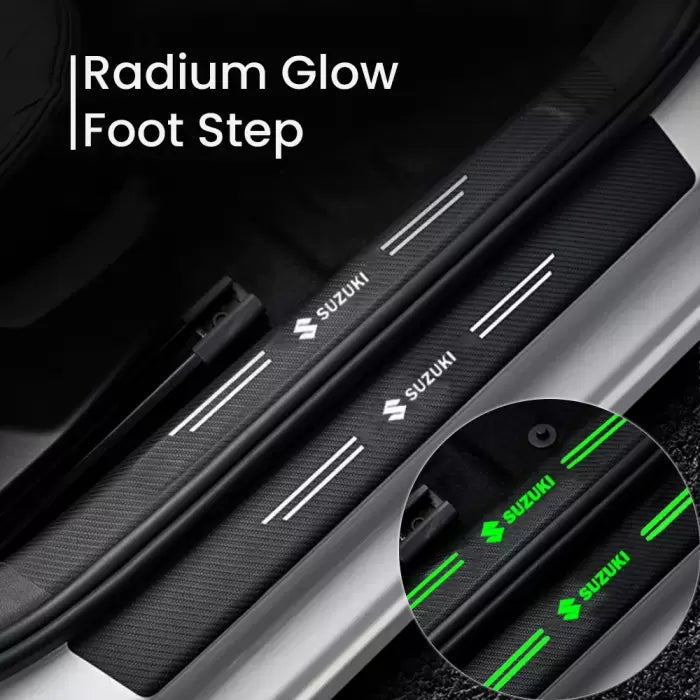 Car Door Radium Night Logo Glow Sill Plate Door Guard Pad Stickers for Maruti Suzuki (Set of 4Pcs.)
by Carhatke