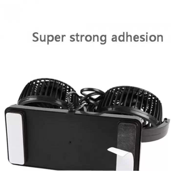 12V All Round Adjustable 360 Degree Rotatable Low Noise Dual Head Car Dashboard Air Cooler Fan By Carhatke
by Carhatke
