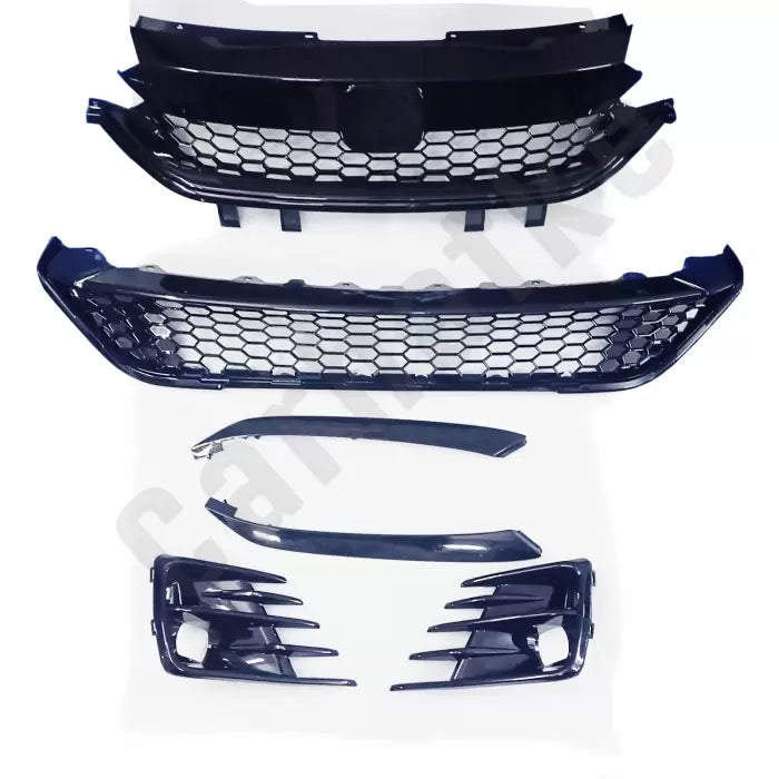 Honda New City 2020 5th Generation RS Style Modified Front Grill Glossy black Painted
by Imported
