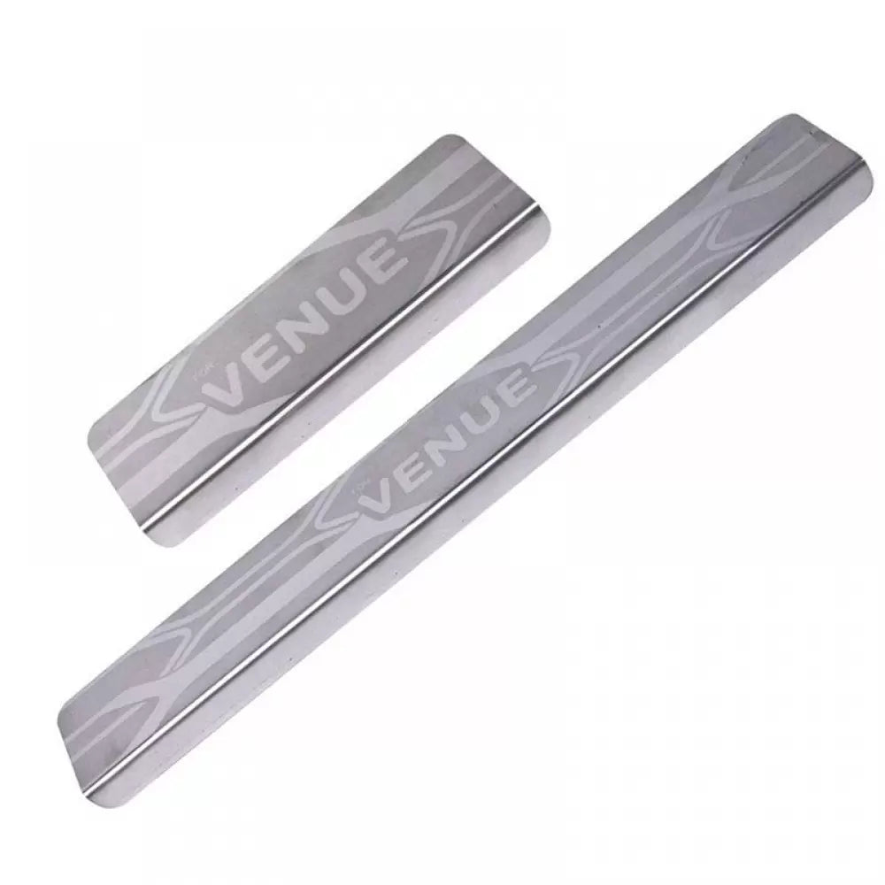 Hyundai Venue 2019 Onwards Stainless Steel Door Scuff Foot Sill Plate Guards (Set of 4 Pcs.)
by Galio