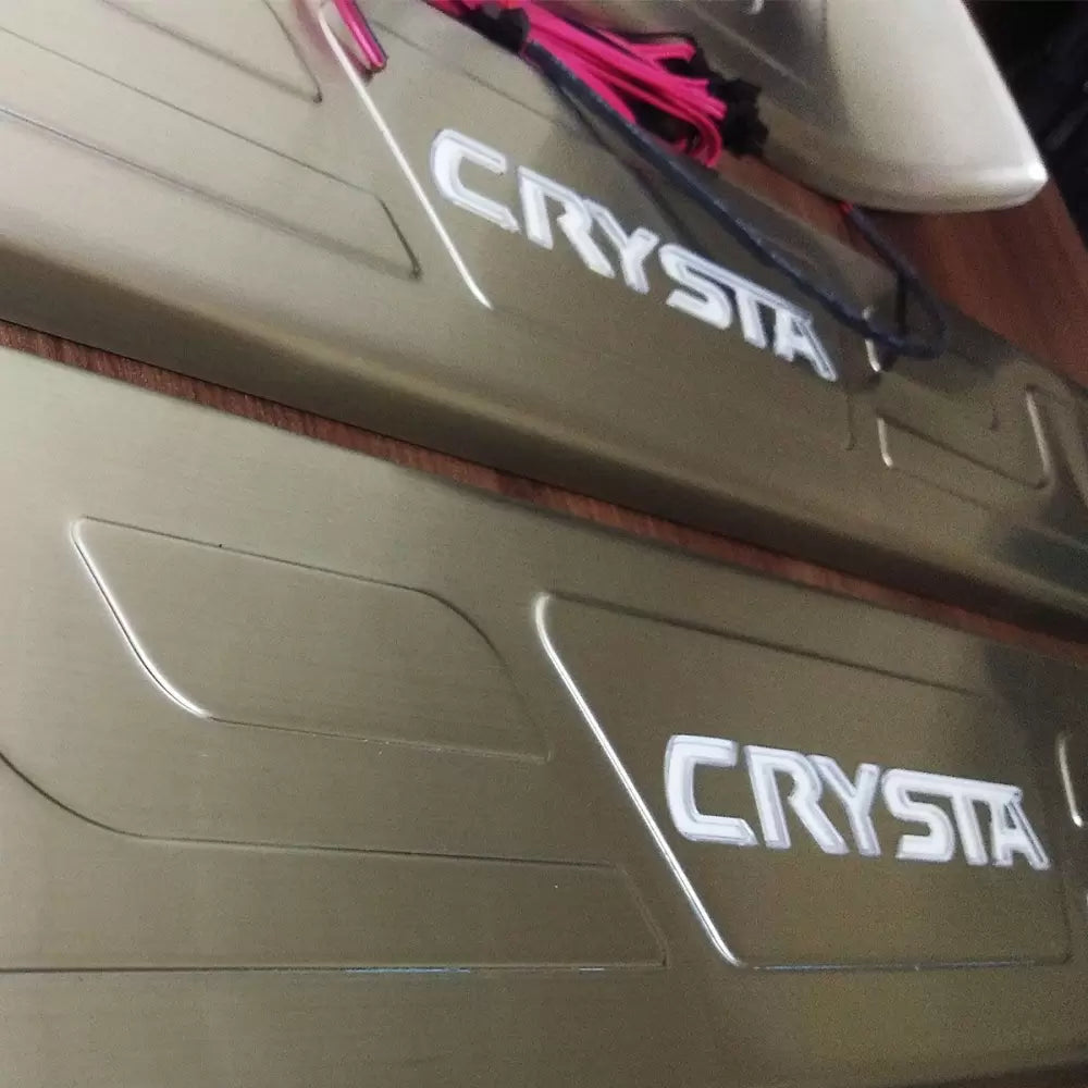 Toyota Innova Crysta 2016 Onwards OEM Door Opening LED Lights Scuff Sill Plate - 4 Pieces
by Imported