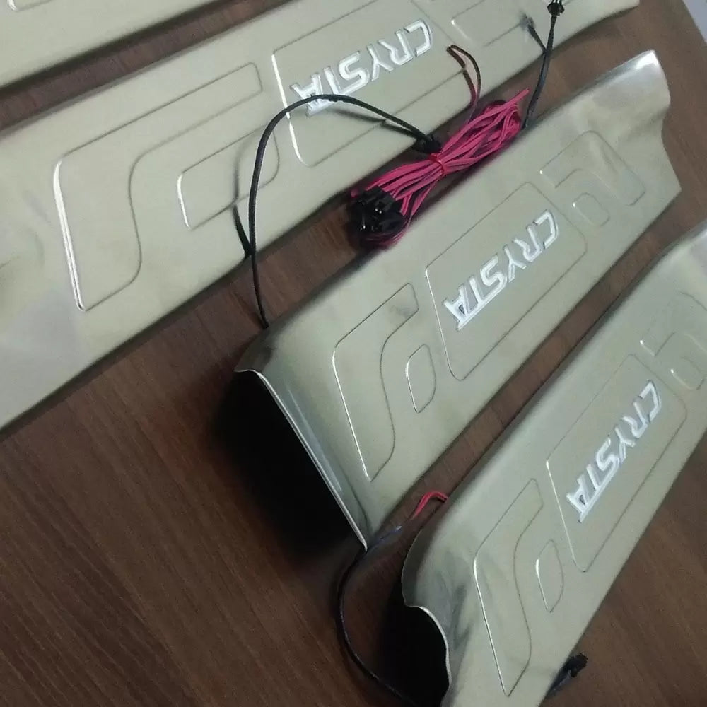 Toyota Innova Crysta 2016 Onwards OEM Door Opening LED Lights Scuff Sill Plate - 4 Pieces
by Imported