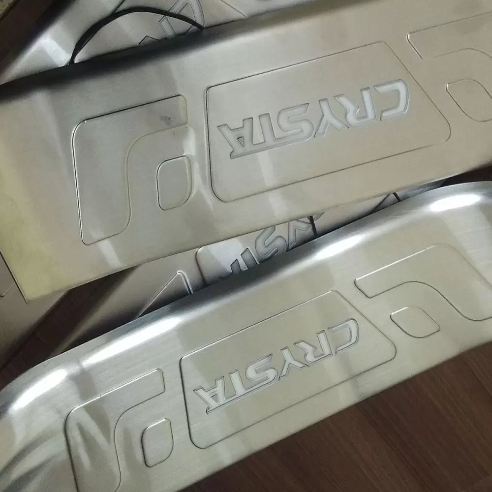 Toyota Innova Crysta 2016 Onwards OEM Door Opening LED Lights Scuff Sill Plate - 4 Pieces
by Imported