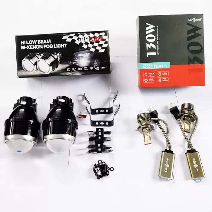 Original iPH CAR M612 Fog Light Projector With Carhatke 130Watt H8 Led Combo Kit
by Carhatke