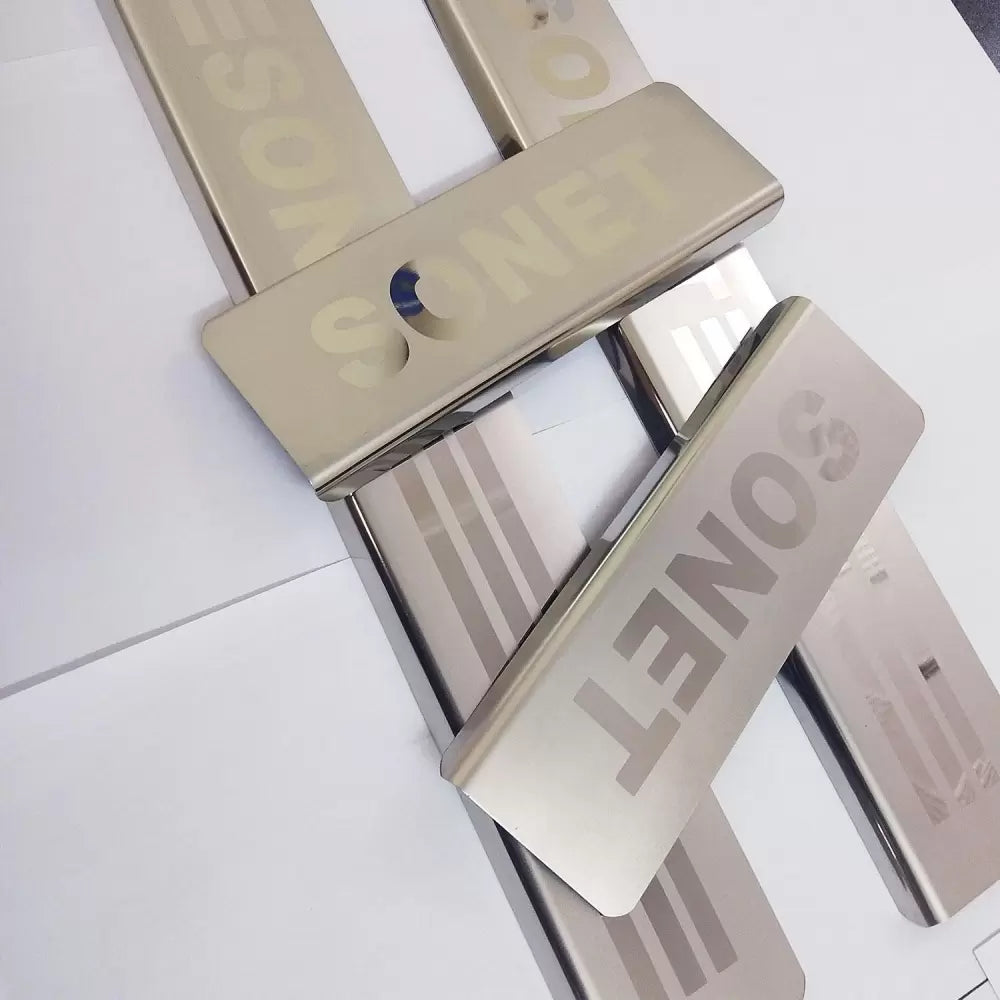 Kia Sonet Stainless Steel Door Scuff Foot Sill Plate Guards (Set of 4 Pcs.)
by Winner