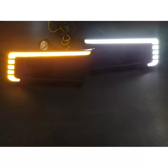 Maruti Vitara Brezza 2016 - 2019 LED DRL Daytime Running Light With Matrix Turn Signal - Set of 2.
by Imported