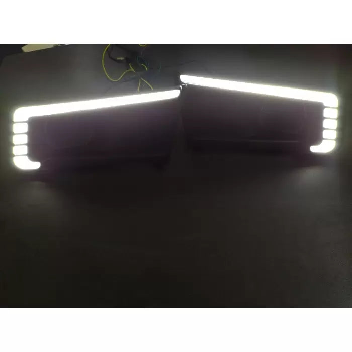 Maruti Vitara Brezza 2016 - 2019 LED DRL Daytime Running Light With Matrix Turn Signal - Set of 2.
by Imported