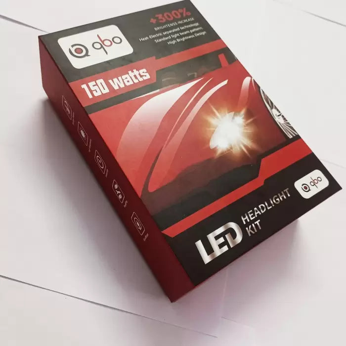 QBO 150W Automotive LED Light Bulb For Headlight And Fog Lamp - Set Of 2
by qbo