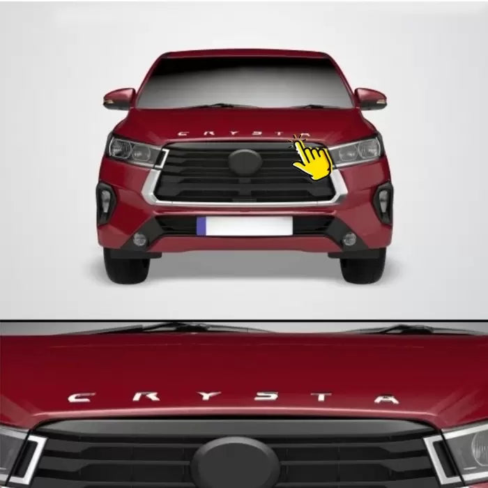 Toyota Innova Crysta Logo Chrome 3D Letter Emblem Full Set in High Quality ABS Material
by Galio