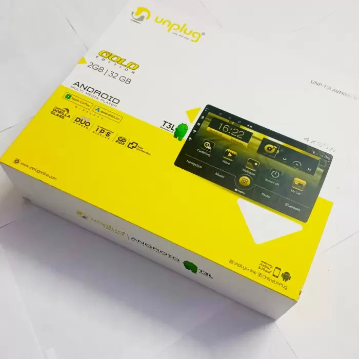 Unplug Gold Edition 9 Inches Android Stereo With Apple Car Play And Android Auto 2 GB Ram With 32GB Memory
by Unplug