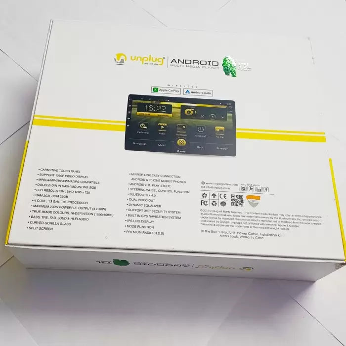 Unplug Gold Edition 9 Inches Android Stereo With Apple Car Play And Android Auto 2 GB Ram With 32GB Memory
by Unplug