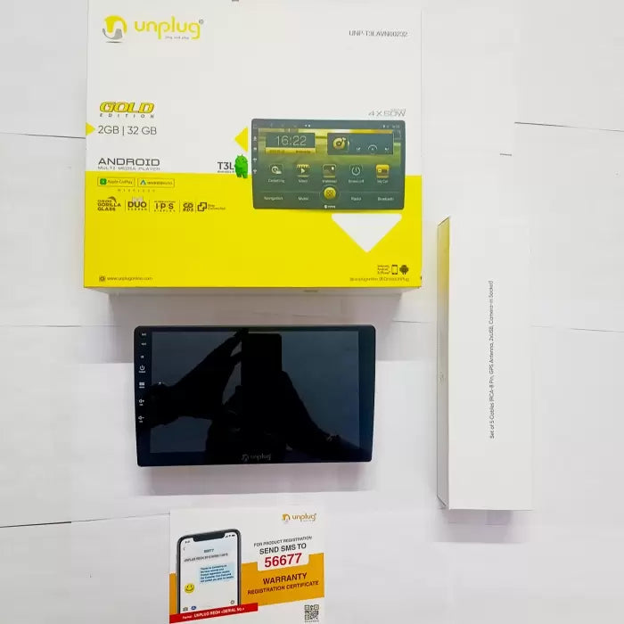 Unplug Gold Edition 9 Inches Android Stereo With Apple Car Play And Android Auto 2 GB Ram With 32GB Memory
by Unplug