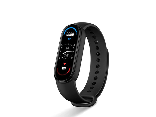 Xiaomi Mi Smart Band 6, Larger AMOLED Screen(Black) 1.56 Inches - 3.96 cm