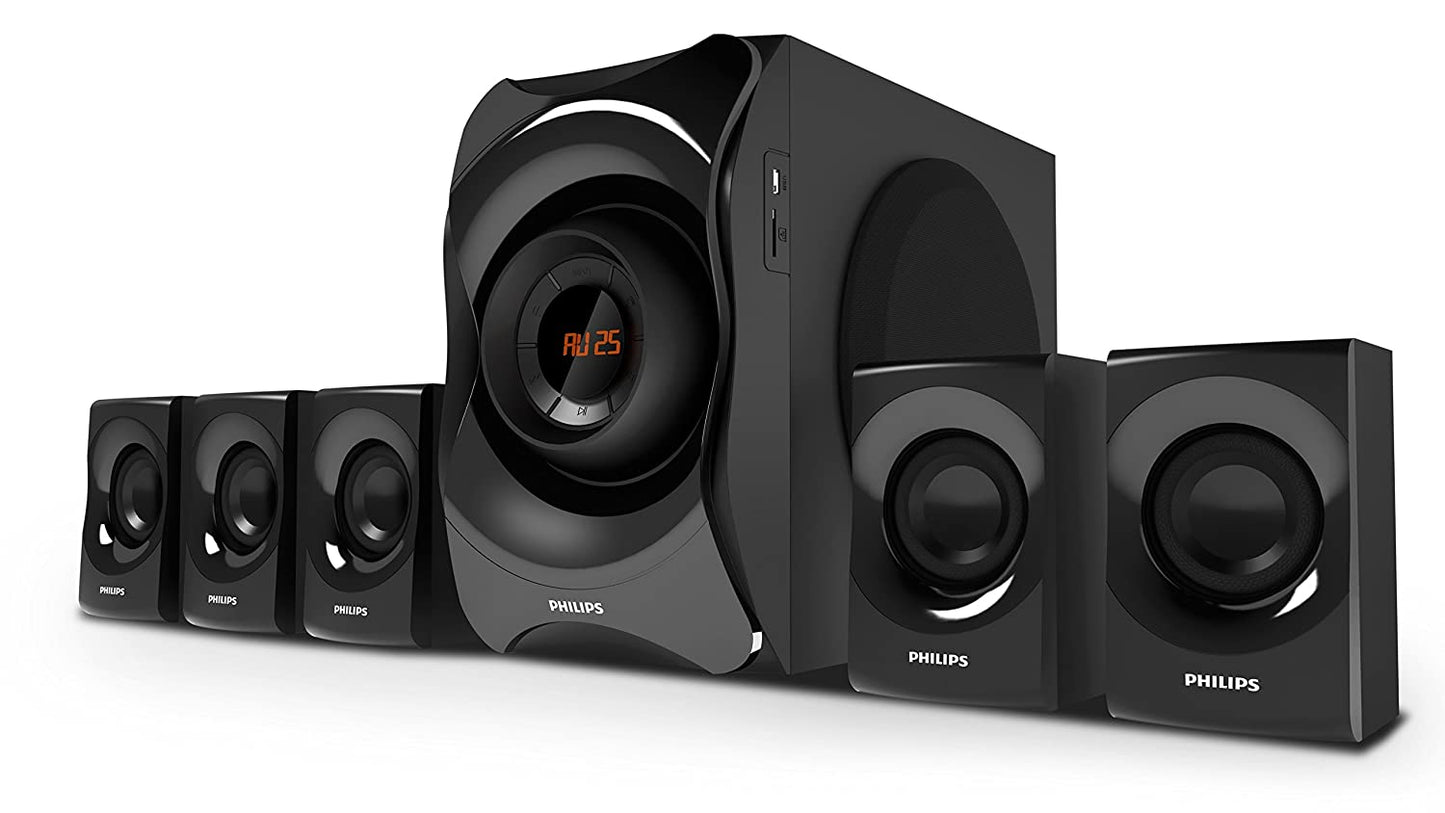 Philips SPA8000B/94 5.1 Channel Multimedia Speakers System