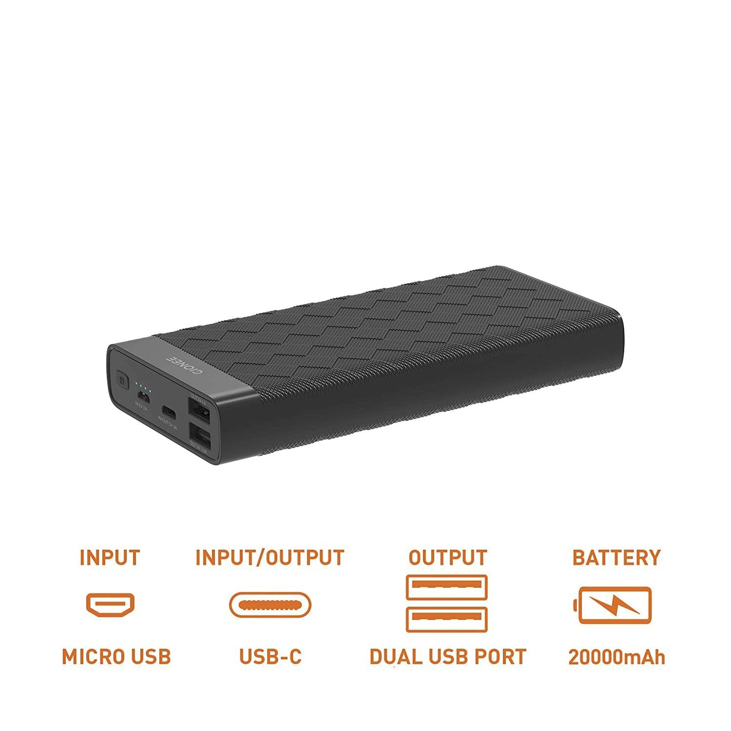 Gionee 20000mAh Fast Charging 15W