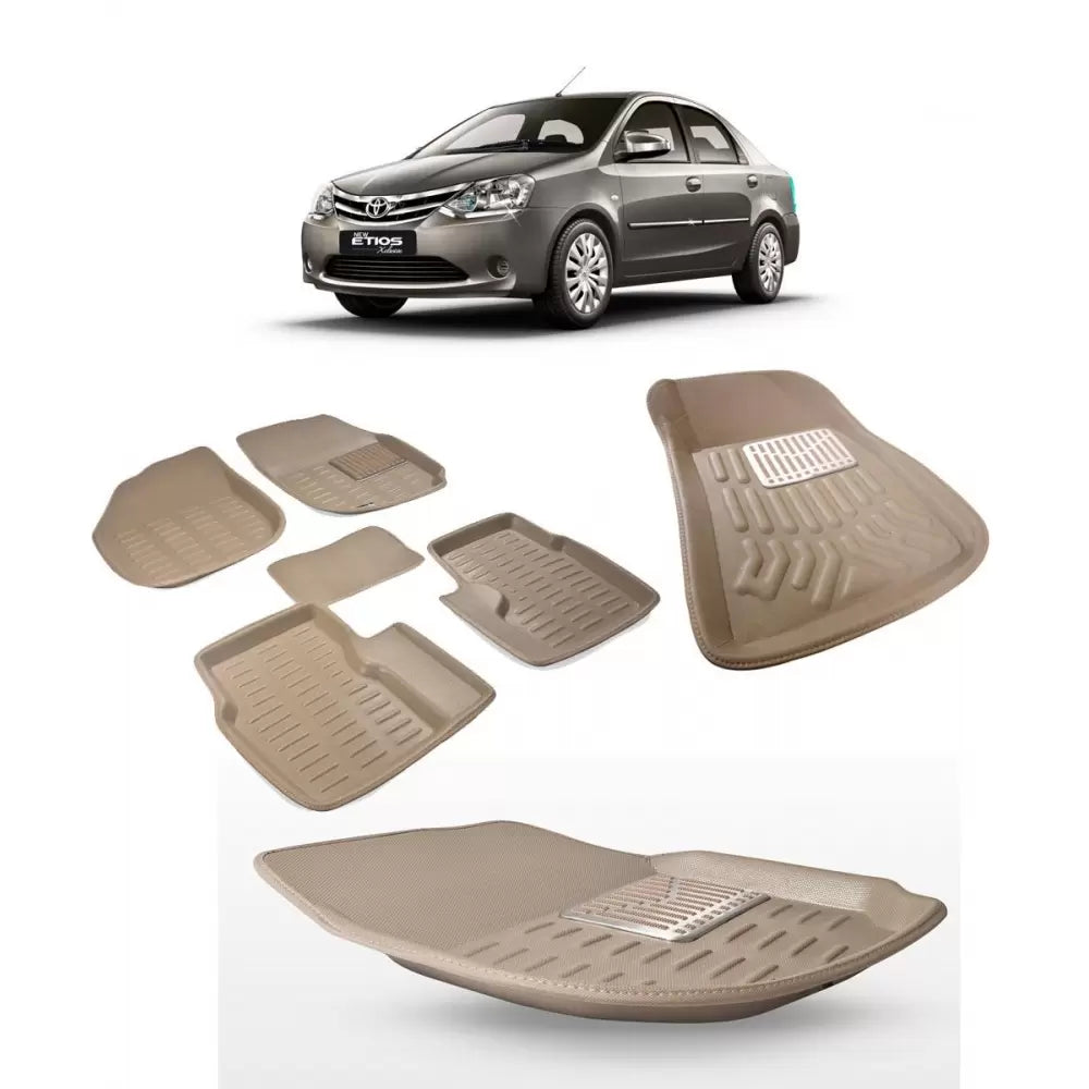 Premuim Quality Car 3D Floor Mats For Toyota Etios And Etios Liva