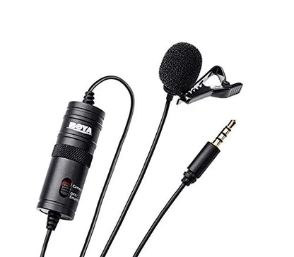 Boya ByM1 Auxiliary Omnidirectional Lavalier Condenser Microphone