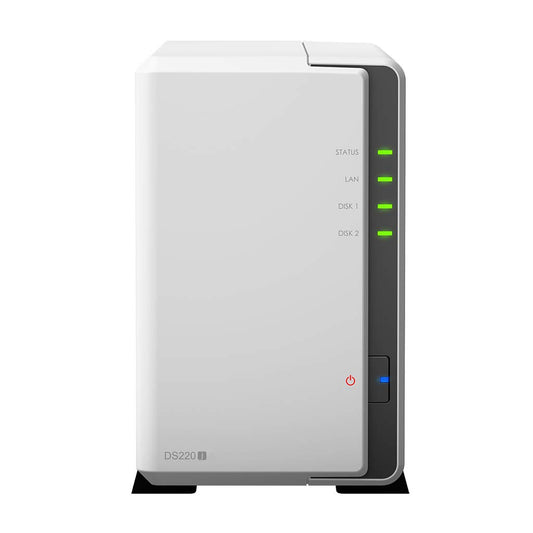 Synology DiskStation DS220j Network Attached Storage Drive (White)