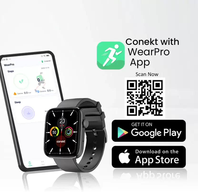 conekt SW1i 1.72' Full HD display with Bluetooth calling and complete health tracking Smartwatch