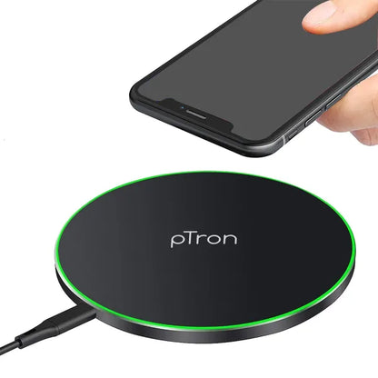 pTron Bullet Wireless WX21 15W Fast Charging Pad with 3A Type-C