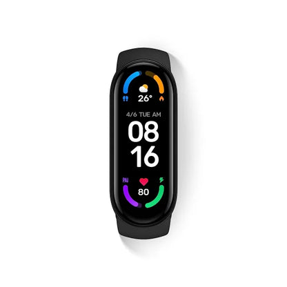 Xiaomi Mi Smart Band 6-1.56” (3.96 cm) Large AMOLED Color Display, 2 Week Battery Life