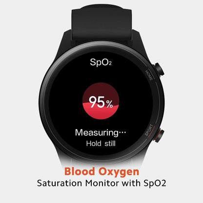 Mi Watch Revolve Active (Black) – 1.39″ AMOLED Display, SpO2, GPS and Sleep Monitor