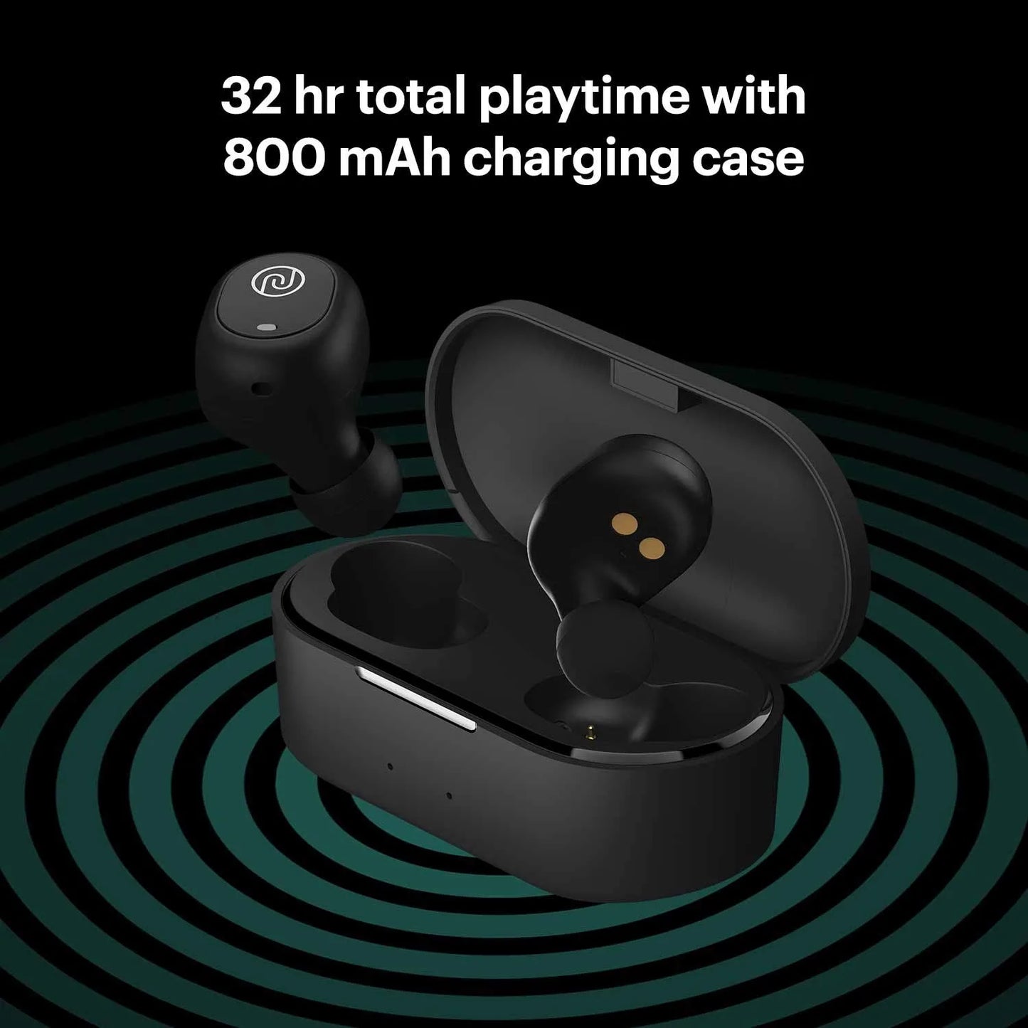 Noise Shots Nuvo True Wireless Earbuds (Stealth Black)