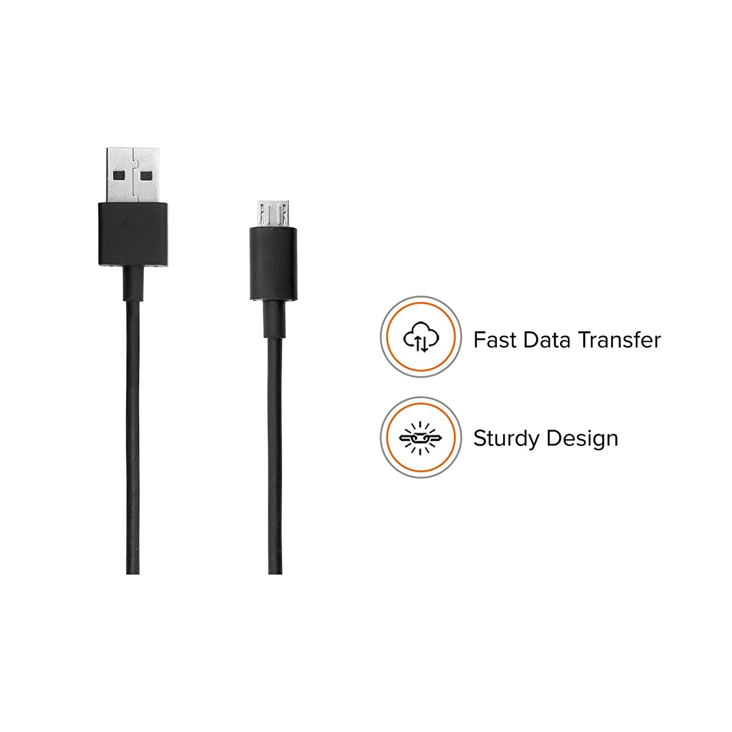 Mi Micro USB Cable (120cm, USB Type A, Black)