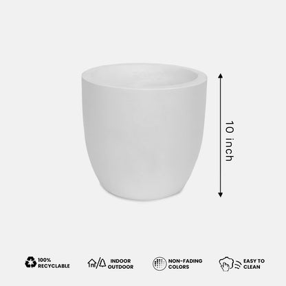 AGC Design Fox B P Cup Round Planter Suitable for Indoor and Outdoor