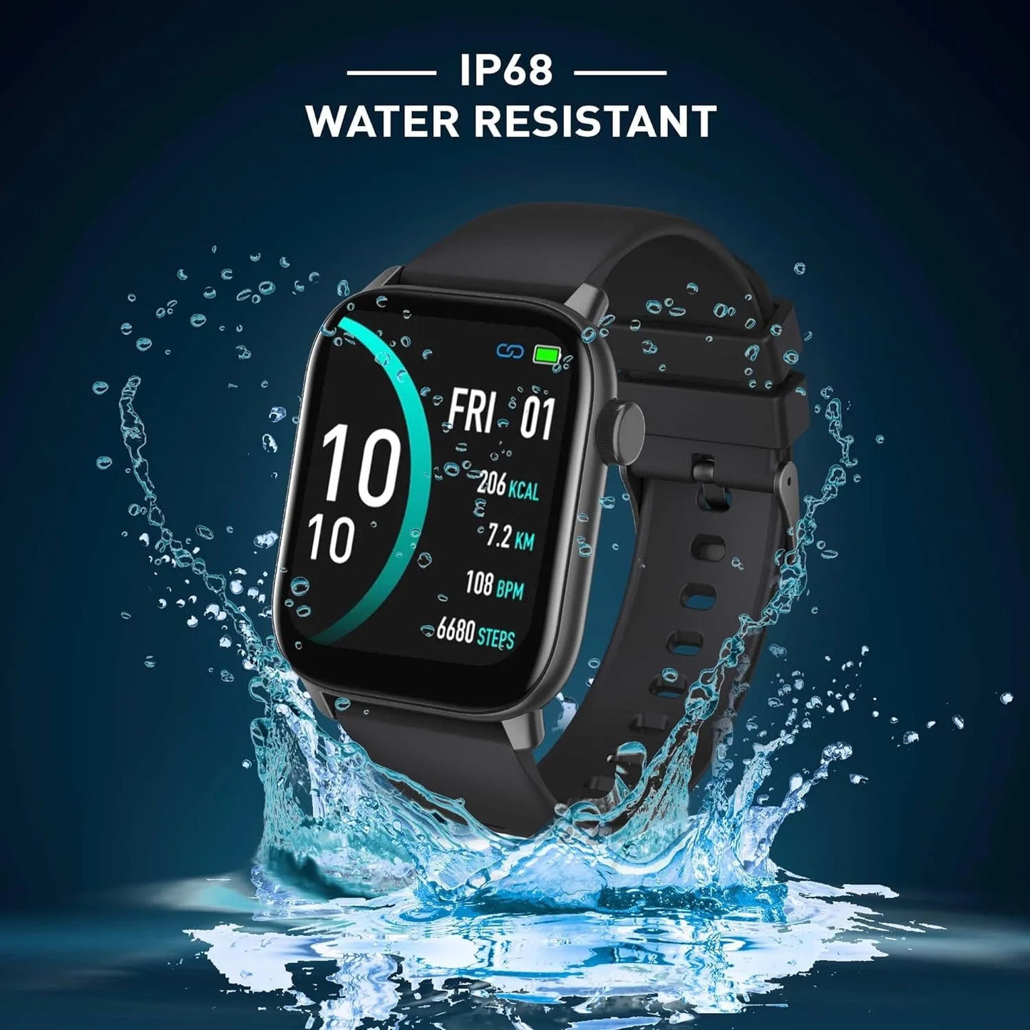 GIONEE STYLFIT GSW5 Pro Smartwatch with 1.69 (4.29 cm) Full Touch Display