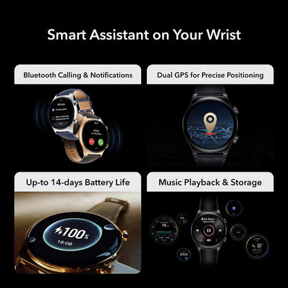HONOR Watch GS 3 Smartwatch with 1.43″ AMOLED Touch Screen, Heart Rate, Sleep and Blood Oxygen