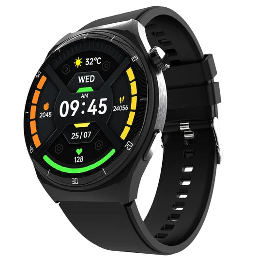 beatXP Vega X 1.43″ (3.6 cm) Super AMOLED Display, One-Tap Bluetooth Calling Smart Watch