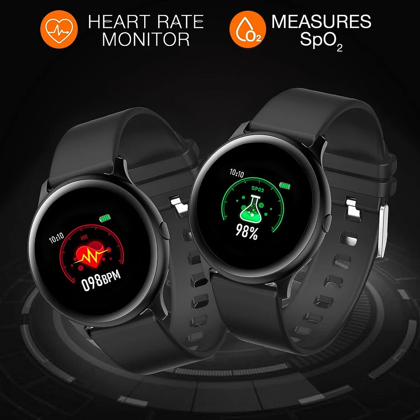 GIONEE STYLFIT GSW7 Smartwatch with SPO2 Monitoring, Heart Rate Sensor