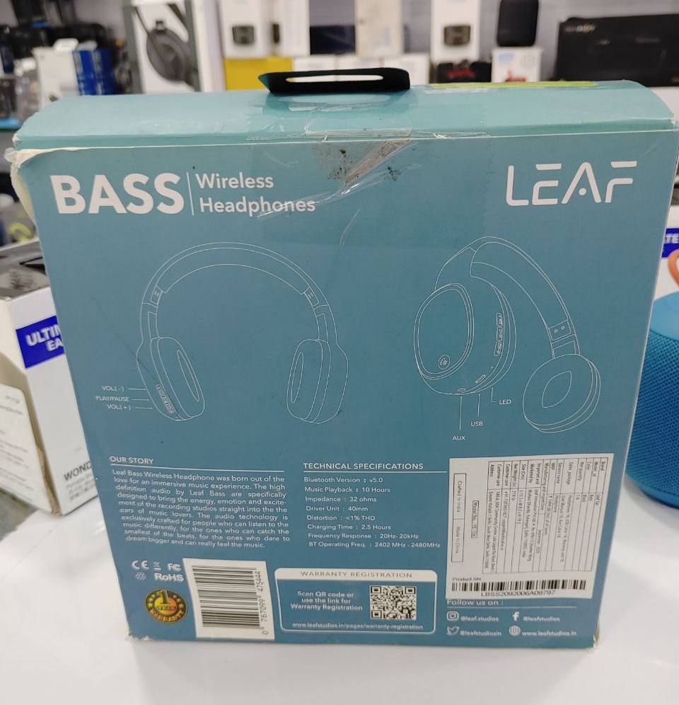 Leaf Bass Wireless Bluetooth Headphones
