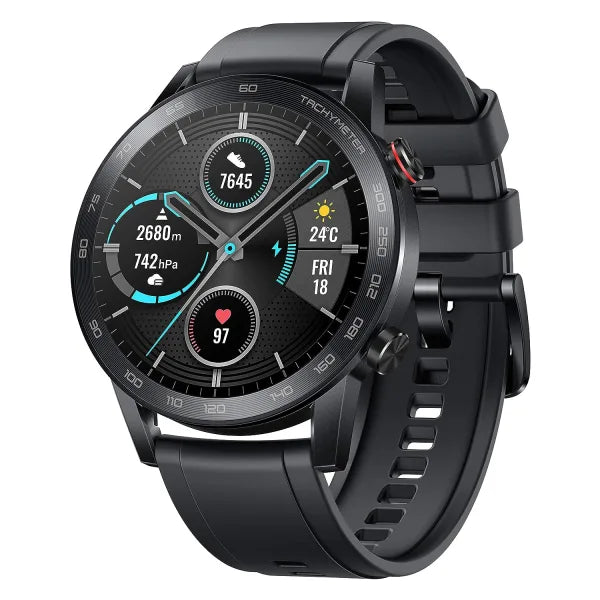 Honor Magic Watch 2 (46mm, Charcoal Black) 14-Days Battery, SpO2, BT Calling & Music Playback