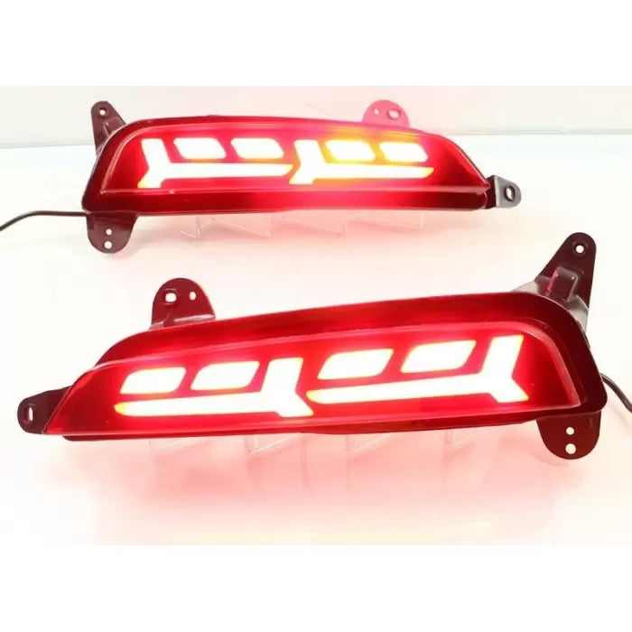 Hyundai Creta 2015-2018 LED Bumper Reflector Lights in Lamborghini Style (Set of 2Pcs.)

by Imported