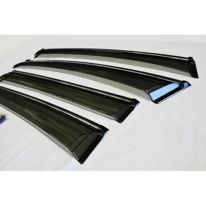 MG Hector Plus Car Window Door Visor with Chrome Line (Set Of 6 Pcs.)

by Imported