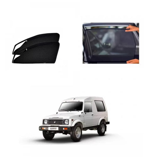 Maruti Gypsy Window Zipper Magnetic Sun Shades