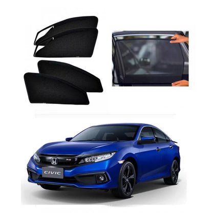 Honda New Civic 2018 Onwards Window Sun Shades For - 4 Pieces