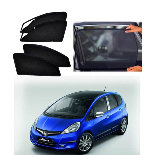 Honda Jazz Old 2009 - 2014 Zipper Magnetic Window Sun Shades - 4 Pieces