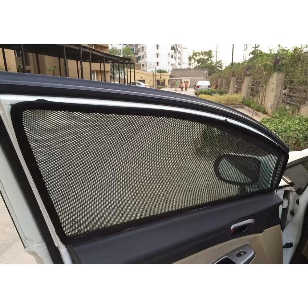 Volkswagen Ameo 2015 Onwards Zipper Magnetic Window Sun Shades - 4 Pieces