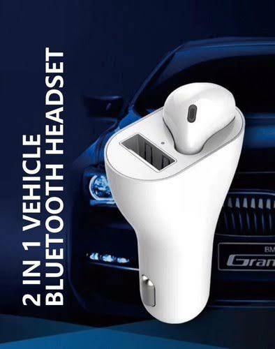 2 in 1 Vehicle Bluetooth Headset